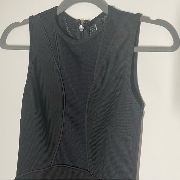 AQ/AQ Black Scorpio Bodycon Mesh Mini Dress Size 4 - Picture 4 of 10